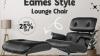 Buy Best Classic All Black Eames Lounge Chair in UK