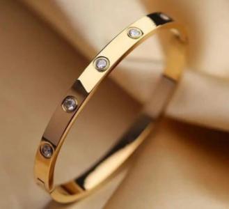 Shop Luxury Gold Round Crystal Bracelet With Us