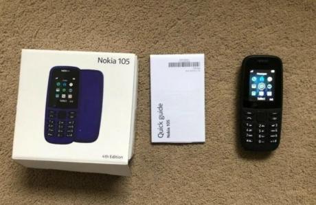 Nokia 105 Unlocked Black Like New
