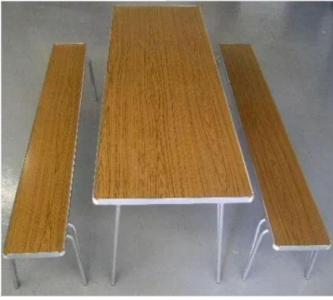 Gopak Folding tables and benches suitable for adult/child party