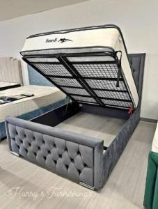 Luxury Bed !! Hilton Wing Ottoman Double Bed with Solid Bed Base - free home delivery !! COD