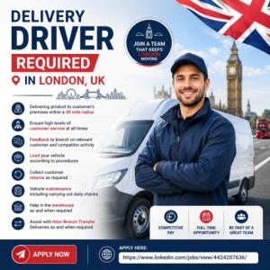 Delivery Driver Required in London