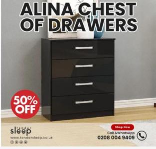 The Alina Chest of Drawers Collection" buy now up to 50% off