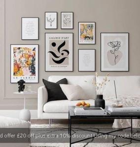 Weekend offer £20 off plus extra 10% discount Using my code below