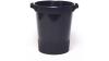 Plastic Flower Bucket Black