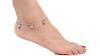 AanyaCentric Silver Plated White Metal Anklets Payal Pair ACIA0014S