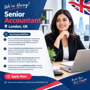 Senior Accountant Required in London