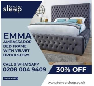 Buy Grey Rose Chesterfield Bed Frame