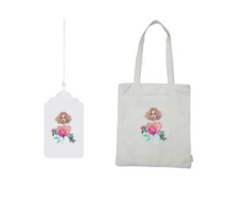 A beautiful girl with flowers, a gift set, a birthday gift/gift for a friend