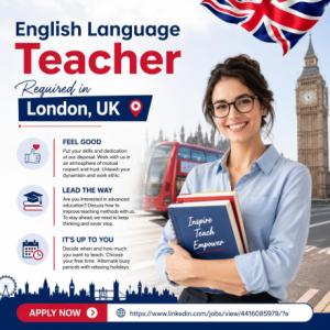 English Language Teacher Required in London