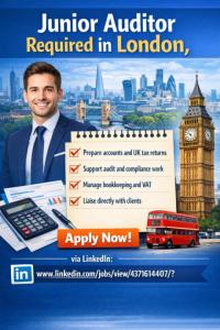 Junior Auditor Required in London