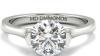 Round Tension Set Solitaire Ring