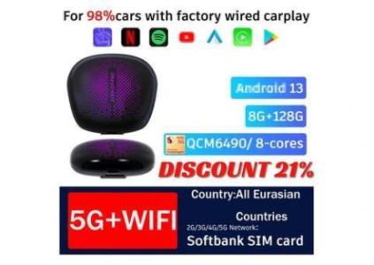 The iHeylinkit CP908 5G Wireless CarPlay Android Auto