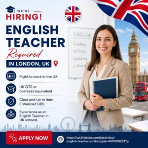 English Teacher Required in London