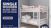 Single Wooden Bunk Bed