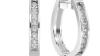 Dazzling Round Hoop Diamond Earrings for Sale