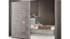 Abney Grey Mirrored Sliding Door Wardrobe