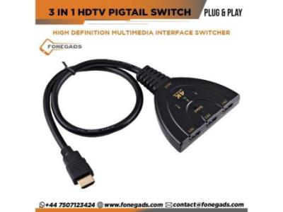Buy Bulk 3 In 1 HDTV Pigtail Switch in UK