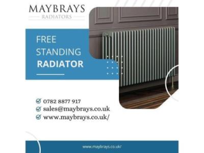 Grey Radiator Brass Floor Radiator LR
