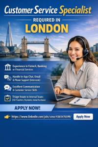 Customer Service Specialist Required in Dubai