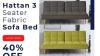 Buy Hattan 3 Seater Fabric Sofa Bed - Upto 40% OFF