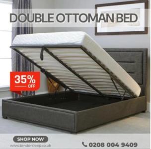 Plush Velvet Sleigh Ottoman Storage Bed