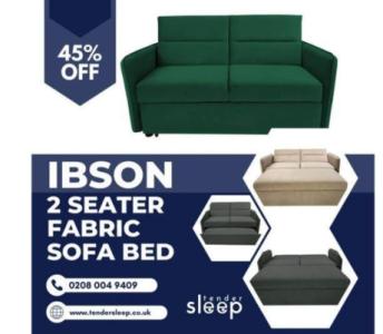 IBSON 2 Seater Fabric Sofa Bed up to 45% off
