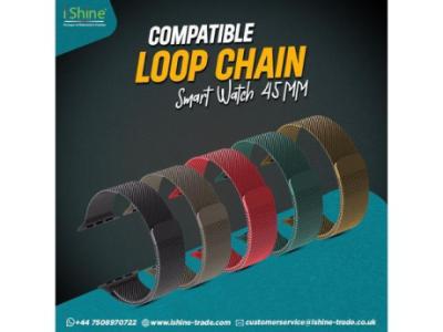 Buy Bulk Compatible Loop Chain Smart Watch 45MM in UK
