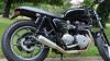 TRIUMPH BONNEVILLE BLACK CUSTOM MOTORCYCLE CAFER RACER BRAT BIKE