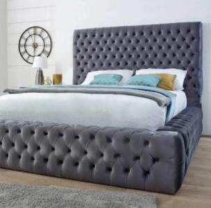 Emma Ambassador Velvet Bed Frame