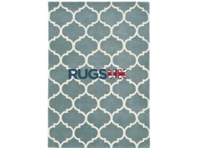 Albany Rug by Asiatic Carpets in Ogee Duck Egg Design