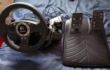Logitech steering wheel and pedals
