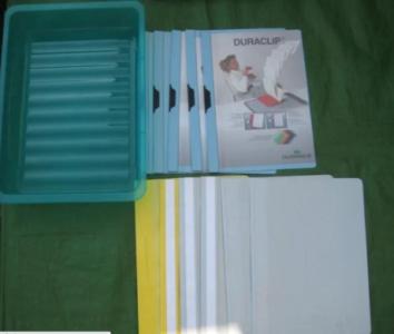 Eleven Plastic Files and a Correspondence Tray for £3.00