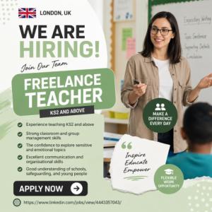 Freelance Teacher Required in London