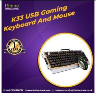 Wholesale K 33 USB GAMING KEYBOARD AND MOUSE IN UK