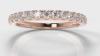 Micropavé Diamond Wedding Ring - Rose Gold