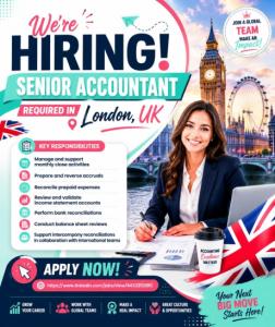 Senior Accountant Required in London