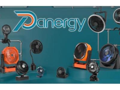 Camping Tent Fan with LED Lantern