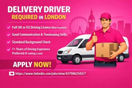 Delivery Driver Required in London