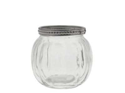 Vintage Pumpkin Votive Holder - Clear