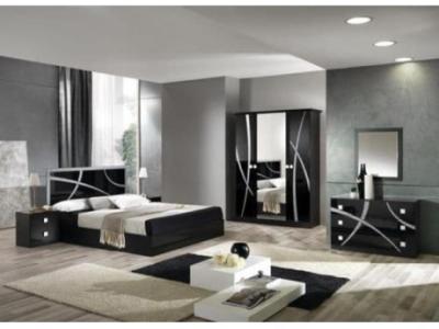 Adrie Italian Black Bedroom Furniture