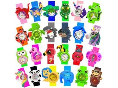3D Cartoon Kids Slap Wrist Watch - 49 Options