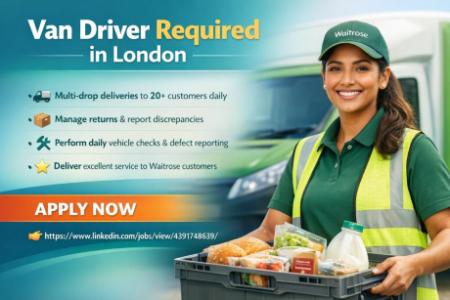 Van Driver Required in London
