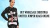 Buy Wholesale Christmas Knitted Jumper Black Online