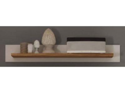 Bucolic White And Walnut Shelf