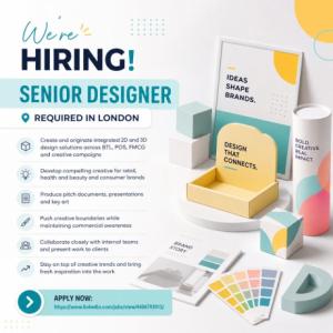 Senior Designer Required in London