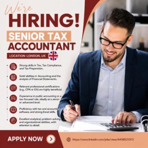Senior Tax Accountant Required in London