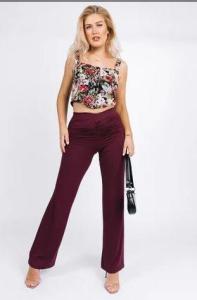 Corset Top in Floral Mesh