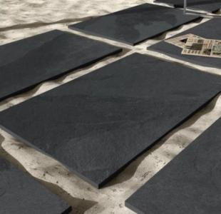 Brazilian Black Slate Porcelain Paving Slabs 900x600