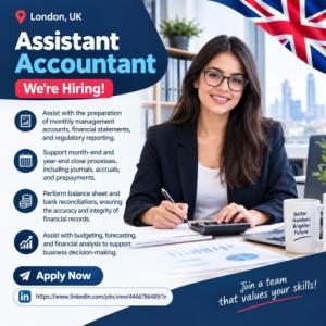 Assistant Accountant Required in London